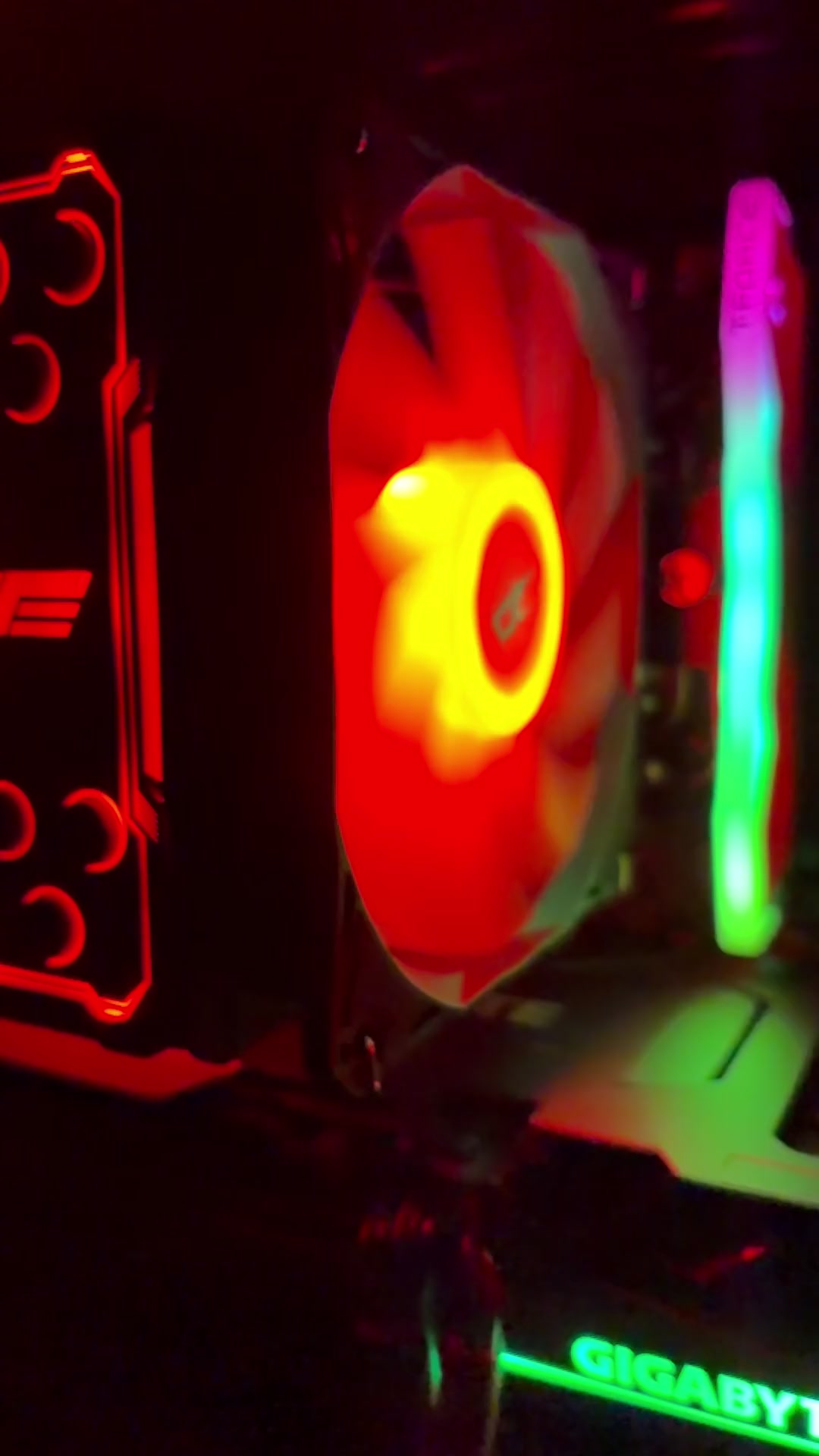 Red-lit interior of Emberline 003
